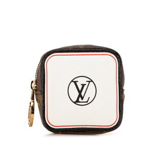 LOUIS VUITTON Brown Monogram Leather Pouch